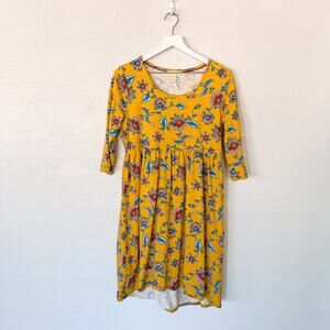 Matilda Jane A Place in the Sun Yellow Floral Dress Medium